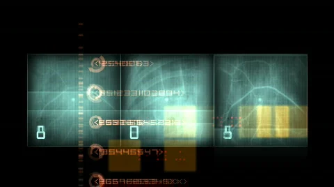 Futuristic data background Stock Footage 609250