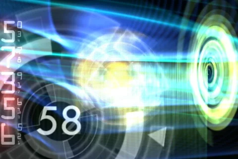 Futuristic data background Video stock 609394