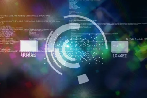 Futuristic data background Stock Footage 723756