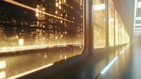 Futuristic Data Center with Illuminated Panels and Modern Design Stock Footage 319579049