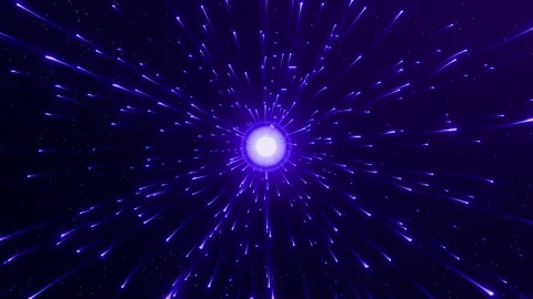 Futuristic Data Flow Orb with Radiant Light Trails Loop Animated Stock Footage 318724226