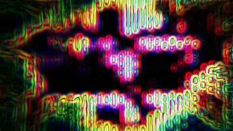 Futuristic Data Forms Flicker, Ripple and Pulse Stock Footage 86956572