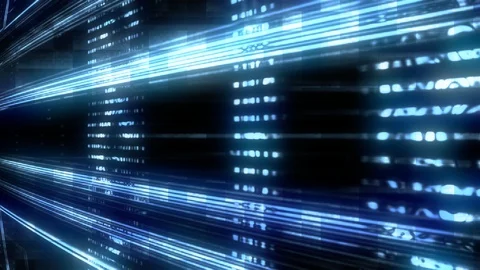 Futuristic Data Glitch Digital TV Malfunction Stock Footage 92246196