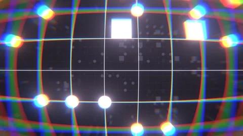 Futuristic Data Grid Loop Video stock 301768300