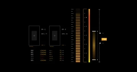 Futuristic Data Interface Animation Stock Footage 337700534