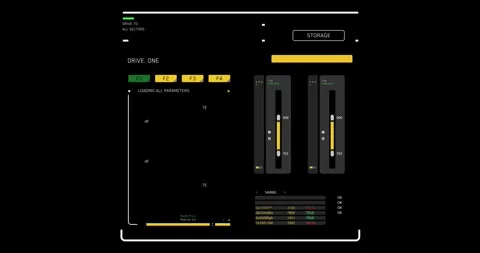 Futuristic Data Interface Animation 스톡 동영상 337700541