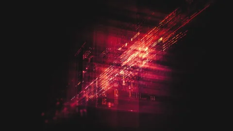 Futuristic Data Matrix AI Simulation Background Stock Footage 304720608