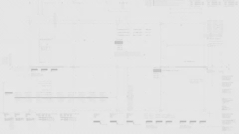 Futuristic Data Matrix HUD-UI Screen Background Template Stock Footage 263412437