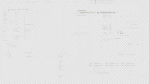 Futuristic Data Matrix HUD-UI Screen Background Template Stock Footage 263412510