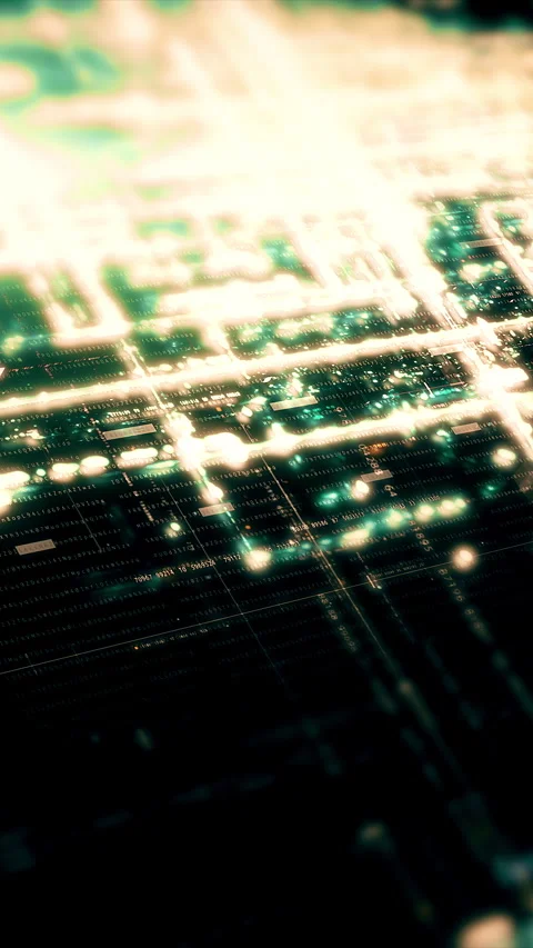 Futuristic Data Matrix Simulation Background 库存影片 269485233