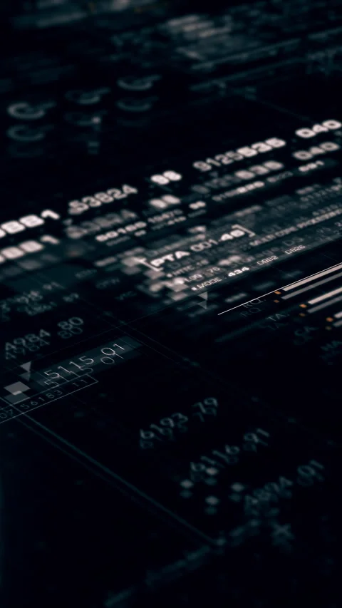 Futuristic Data Matrix Simulation Background Vidéo 269492004