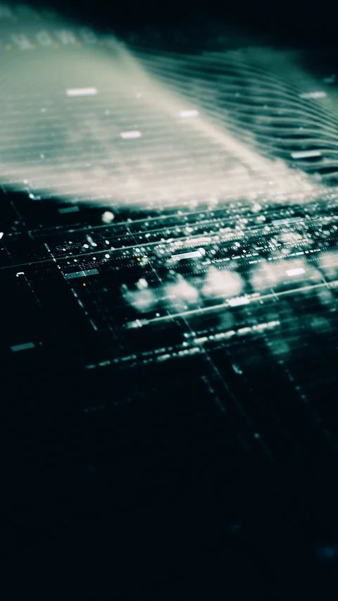 Futuristic Data Matrix Simulation Background Stock-Footage 269495581