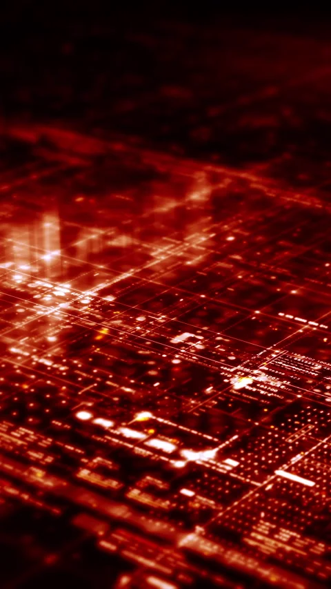 Futuristic Data Matrix Simulation Background Video stock 274571147