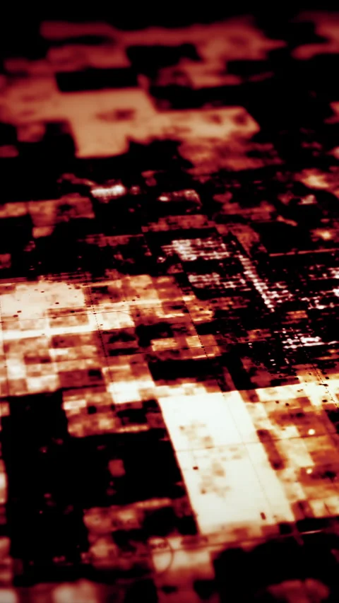 Futuristic Data Matrix Simulation Background Video stock 275338857