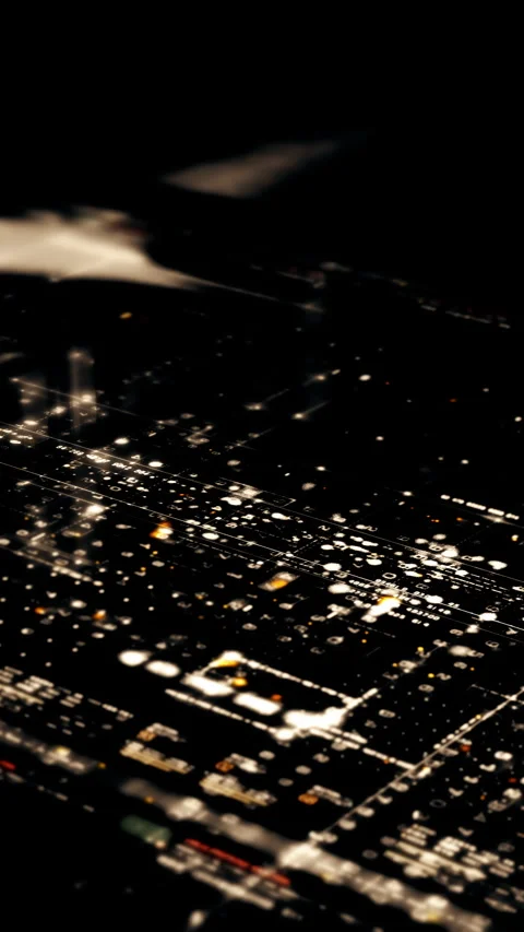 Futuristic Data Matrix Simulation Background Vidéo 275344633