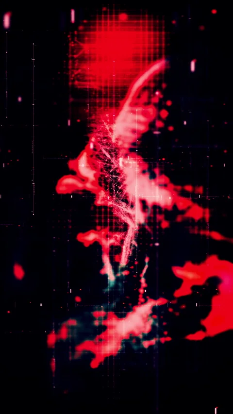 Futuristic Data Matrix Simulation Background Stock Footage 280959213