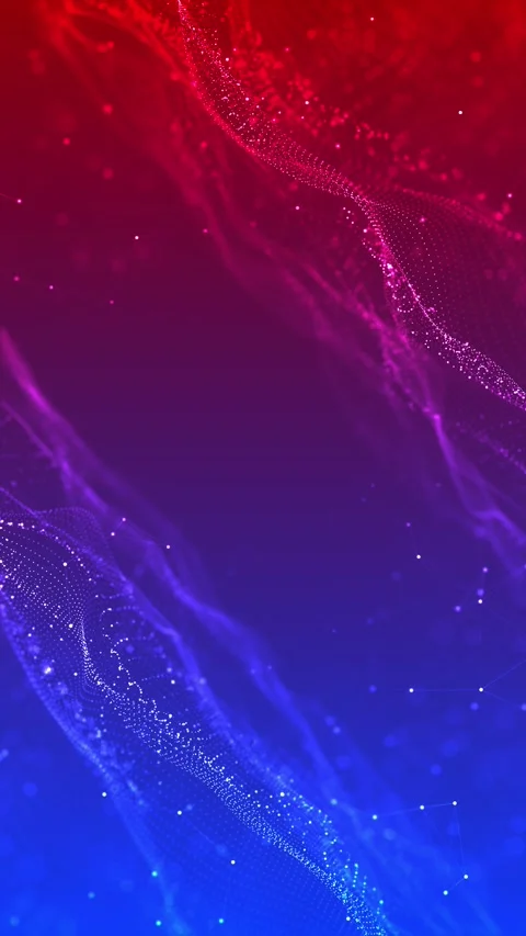 Futuristic data network and blockchain connection Digital cyberspace particles Stock Footage 333792139