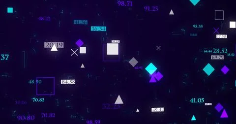 Futuristic data network background.Technology Big Data Cloud Transfer for B.. Stock Illustration