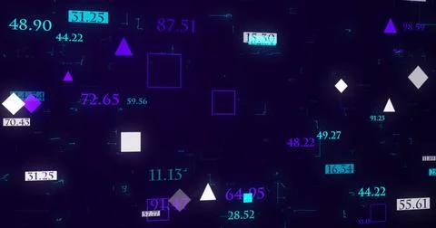 Futuristic data network background.Technology Big Data Cloud Transfer for B.. Stock Illustration