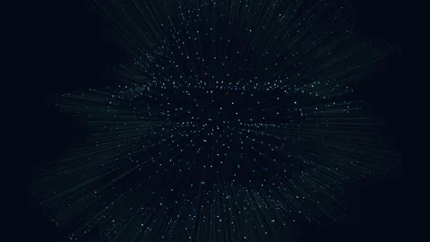 Futuristic data network burst with glowing particles on dark background footage 스톡 동영상 334138525
