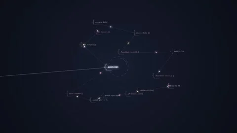 Futuristic Data Network Flow Abstract Background Stock Footage 348412327