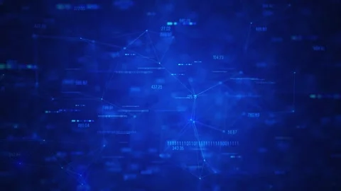 A Futuristic Data Network Stock Footage 321596728