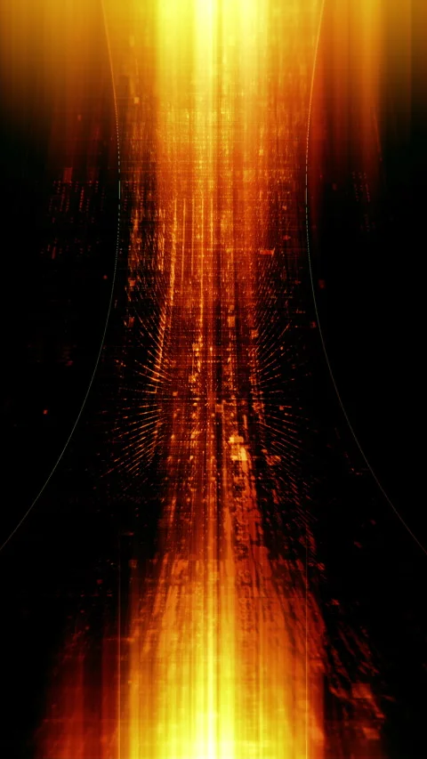 Futuristic data network visualization with glowing digital streams Stock Footage 335279504