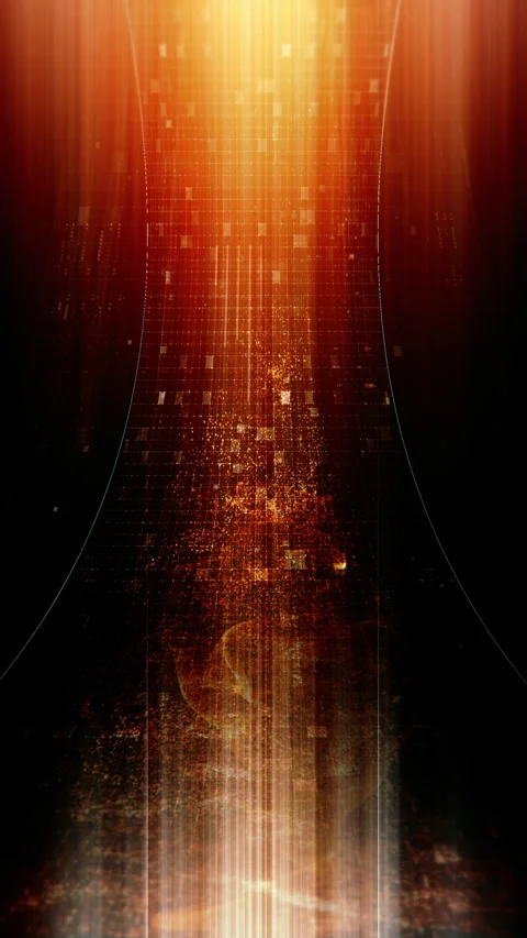 Futuristic data network visualization with glowing digital streams Stockbeeldmateriaal 335279797