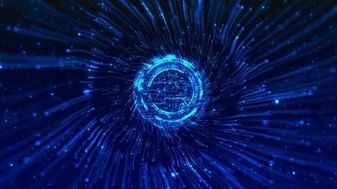 Futuristic Data Sphere AI Network Energy Stream 스톡 동영상 341365694
