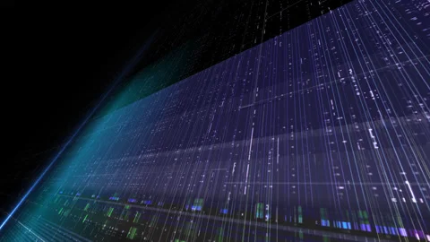 Futuristic Data Stream Background 4K Loop Stock Footage 317449141