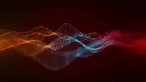 Futuristic data stream in deep space Binary data wave Internet of things IoT and Stock Footage 292917739