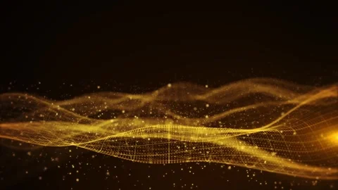 Futuristic data stream in deep space Binary data wave Internet of things IoT and Stock Footage 293013045