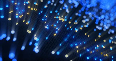 Futuristic data stream, Digital flow. Dynamic pattern with power rays and light. Illustrazione stock