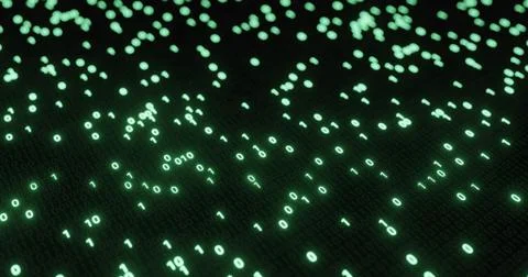 Futuristic data stream, Digital flow. Dynamic pattern with power rays and light. Stock Illustration