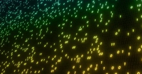 Futuristic data stream, Digital flow. Dynamic pattern with power rays and light. Stock Illustration