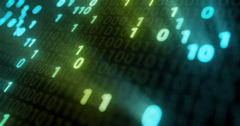 Futuristic data stream, Digital flow. Dynamic pattern with power rays and light. Illustrazione stock