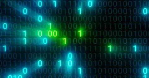 Futuristic data stream, Digital flow. Dynamic pattern with power rays and light. Illustrazione stock