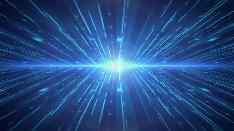 Futuristic Data Stream - A High-Speed Digital Network Visualization. Stock Footage 320470236