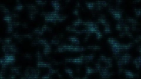 Futuristic data transfer blue particles wave technology background seamless loop Stock Footage 305779100