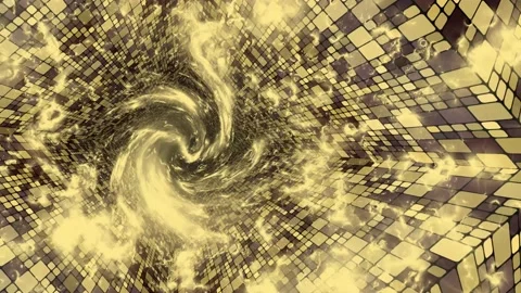 Futuristic Data Tunnel with Huge Quantum Flow Stock Footage 131339615