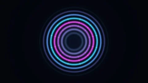 Futuristic Data Tunnel Visualization Seamless Loop Stockbeeldmateriaal 342384234