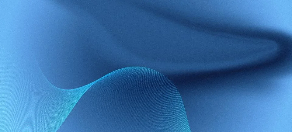 Futuristic Data Visualization Background with Dynamic Particle Mesh and Blur Stock Illustration