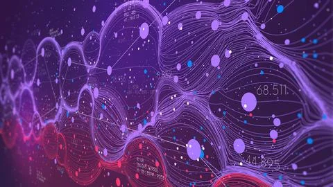 Futuristic database processing and storage method, digital visualization of.. 스톡 일러스트