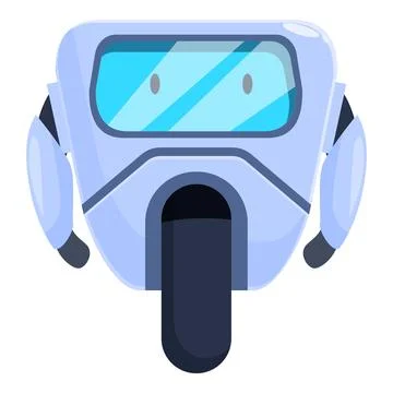 Futuristic delivery robot delivering package using artificial intelligence 스톡 일러스트