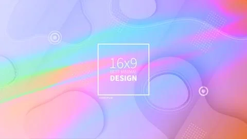 Futuristic design multicolored background. Templates for placards, banners, Stock Illustration