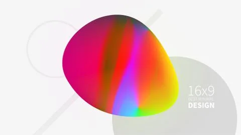Futuristic design multicolored background. Templates for placards, banners, Stock Illustration
