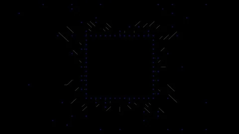 Futuristic design of the printed circuit board. Stock Footage 320935333