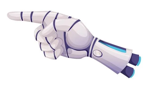 Futuristic design of robotic mechanical arm hand Stock Illustration