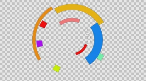 Futuristic design on a transparent background Stock Footage 65174824