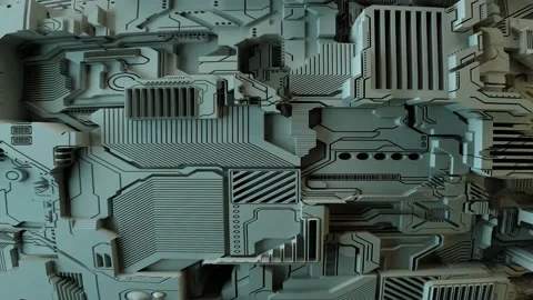 Futuristic Details 4k Stock Footage 145838092